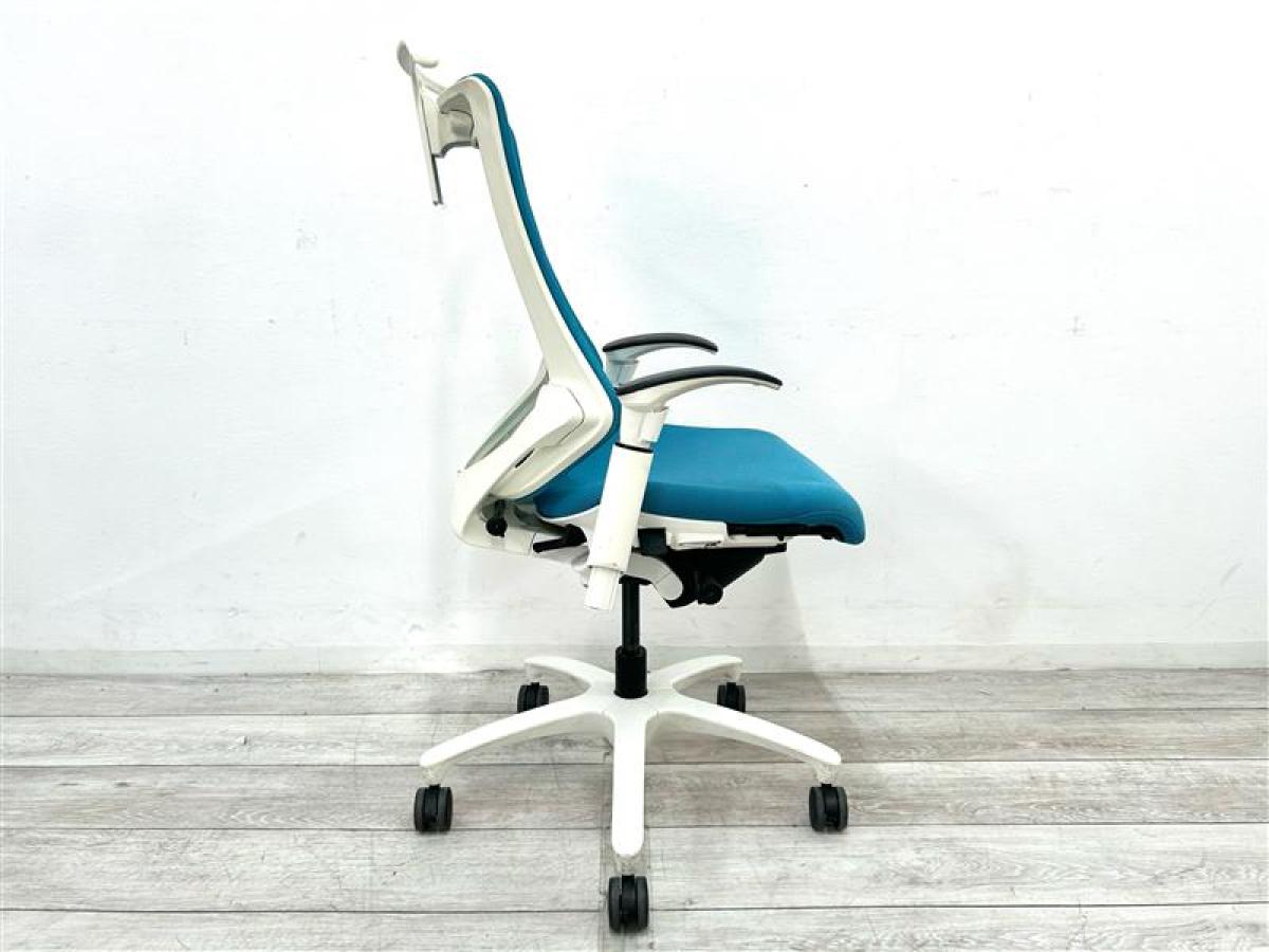 中古】エフメッシュ KF-370JBH-W9A3 イトーキ/ITOKI 肘付ハイバック