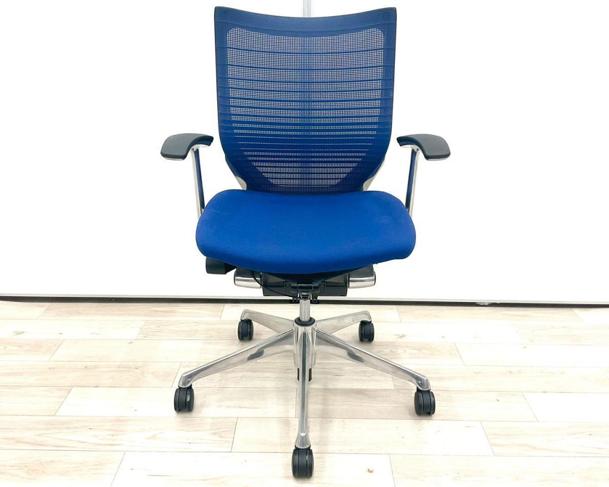 中古】バロンチェア CP43BR FGR3 オカムラ/okamura 肘付ローバック