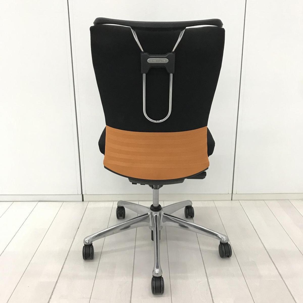 中古】フィーゴチェア CJ44BR FAM8 オカムラ/okamura 肘無ミドルバック