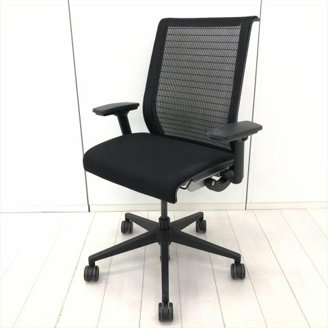 【中古】シンクチェア（旧モデル）  Steelcase（スチールケース） 肘付ハイバックチェア