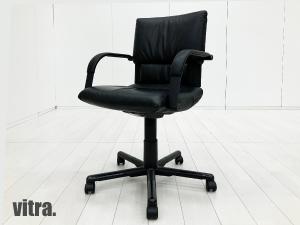 vitra　Figura/フィグラ 　本革 エグゼクティヴチェア 　マリオベリーニ 　ブラック　ローバック
