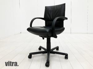 vitra　Figura/フィグラ 　本革 エグゼクティヴチェア 　マリオベリーニ 　ブラック　ローバック