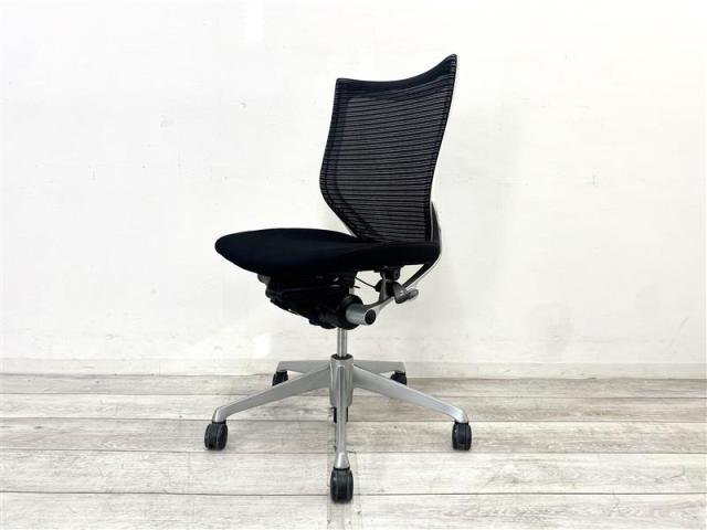 【中古】バロンチェア  オカムラ（okamura） 肘無ローバックチェア