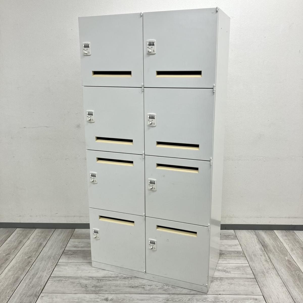 中古】レクトラインロッカー 4BM43Y ZA75 オカムラ/okamura 8人用