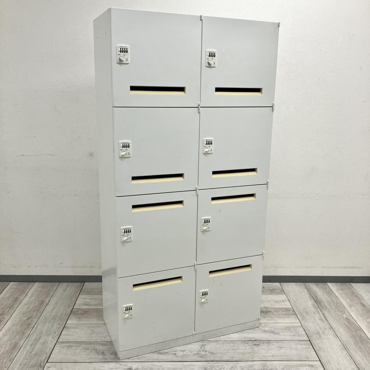 中古】レクトラインロッカー 4BM43Y ZA75 オカムラ/okamura 8人用