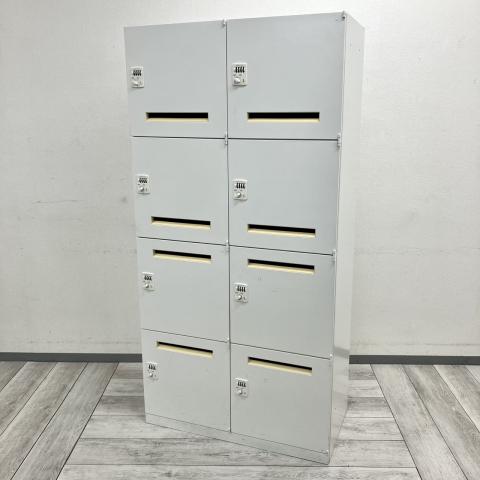 【中古】レクトラインロッカー 4BM43Y ZA75 オカムラ（okamura） 8人用パーソナルロッカー