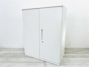 【定価約8万円】【人気の観音開きタイプ！取っ手が大きく使い勝手のよい定番キャビネットの入荷です！】■イナバ製　TFシリーズ　■ローキャビネット　両開き書庫　■シリンダー錠　■W:900mm×D:460mm×H:1120mm