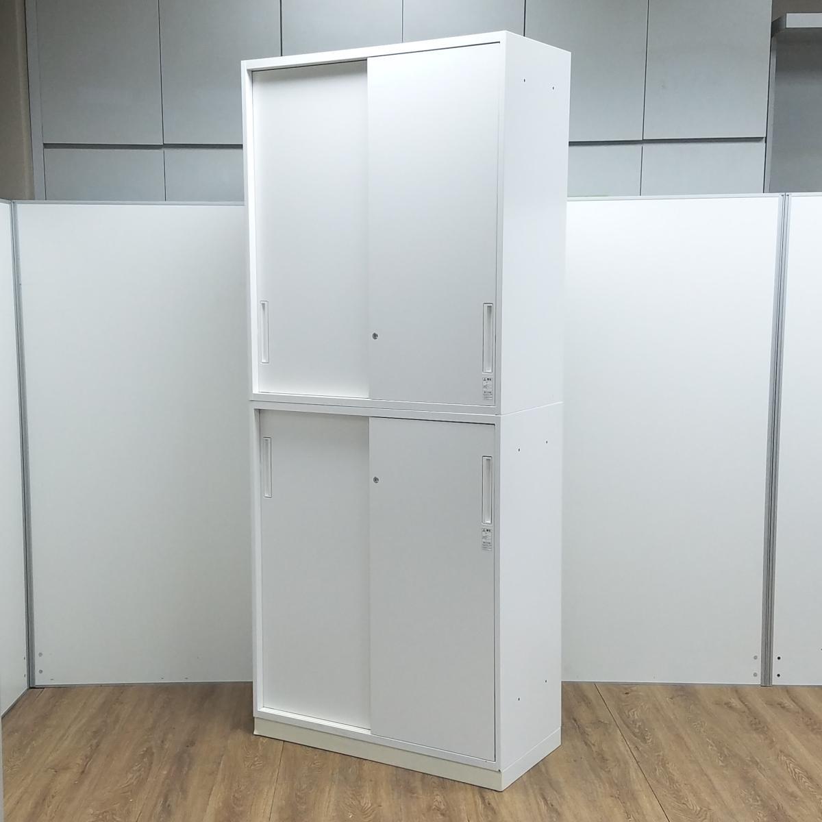 中古】エディア コクヨ/KOKUYO ハイキャビネット／引き違い＋引き違い