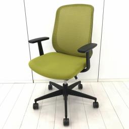 【在庫入替セール品！】通気性の良いメッシュ仕様と機能性を最大限に活かした人気チェア！おしゃれなだけでなく透過性の高い背面！
■コクヨ/シロッコ (Scirocco)/グリーン　固定肘付き