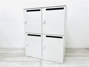 【オフィスに最適！使い勝手の良いダイヤル錠タイプの4人用メールロッカーの入荷です！】■イナバ製　TFシリーズ　■4人用パーソナルロッカー　■ホワイト　■ダイヤル錠　■W:900mm×D:460mm×H:1120mm