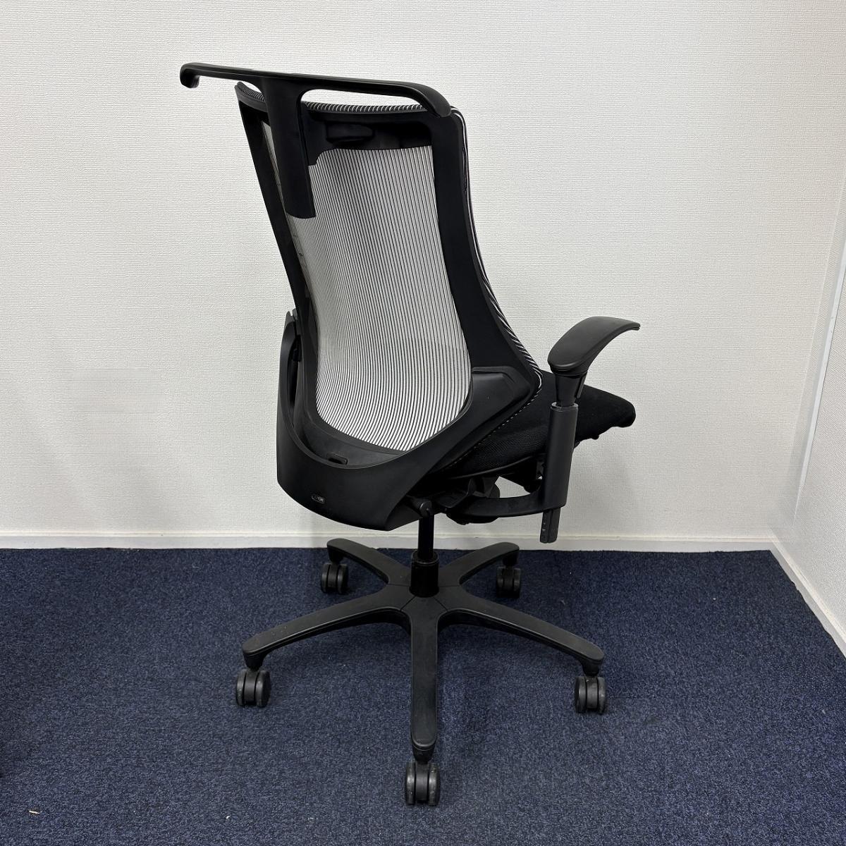 中古】エフメッシュ イトーキ/ITOKI 肘付ハイバックチェア 598817