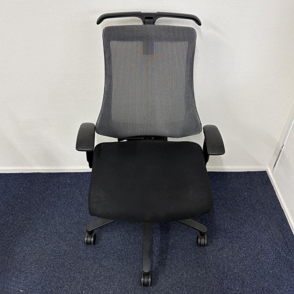 中古】エフメッシュ イトーキ/ITOKI 肘付ハイバックチェア 598817
