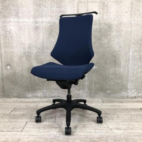 【中古】エフクロス  イトーキ（ITOKI） 肘無ハイバックチェア