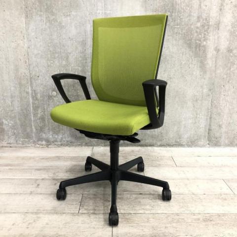 【中古】エスクード C447ZR FHB6 オカムラ（okamura） 肘付ハイバックチェア