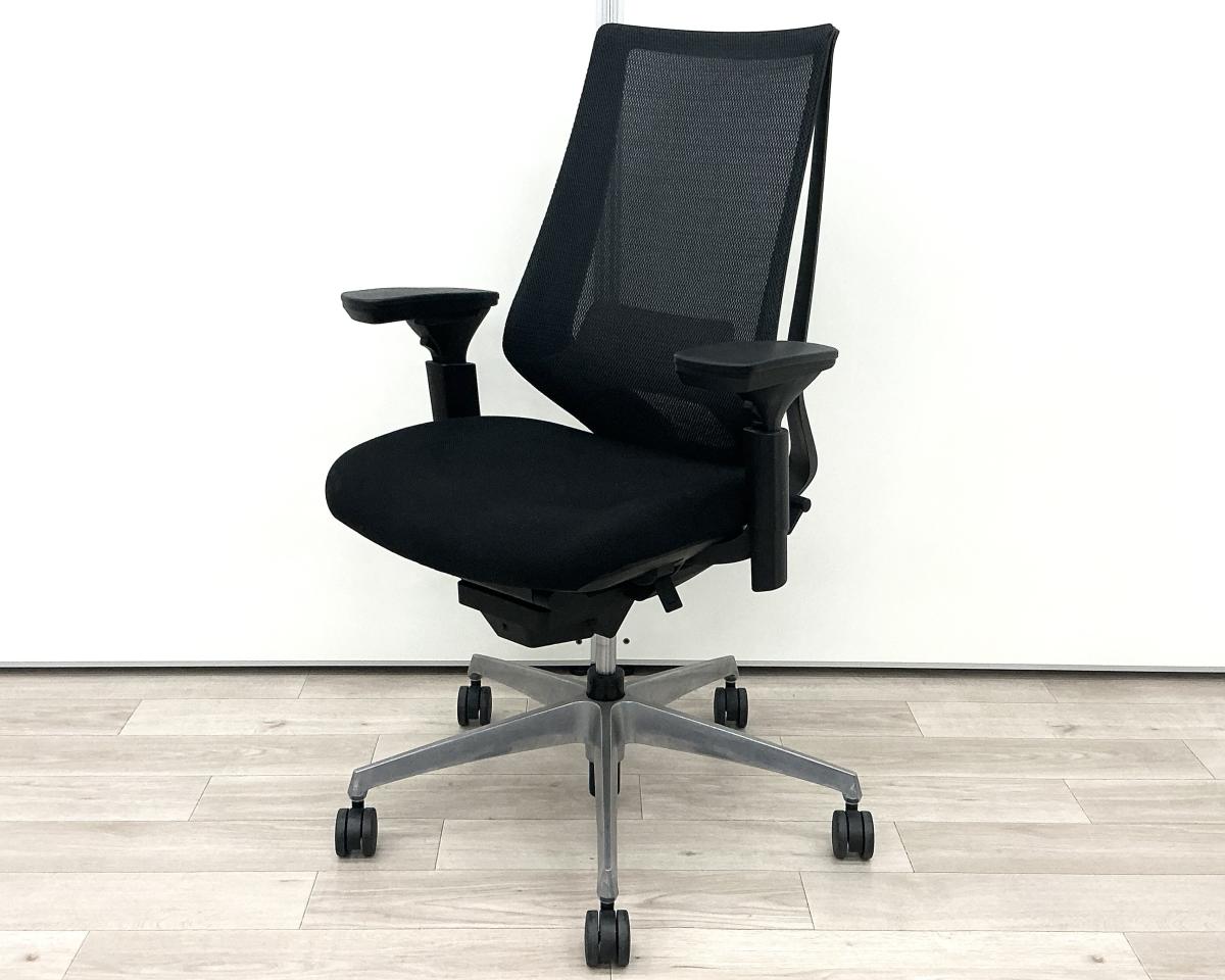 TG350①☆KOKUYO☆デュオラ☆オフィス☆メッシュ☆チェア☆肘付き☆22年 中古】デュオラ メッシュ コクヨ/KOKUYO 肘付ハイバックチェア 598920