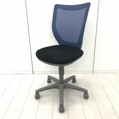 【すっきりしたデザインが人気！3次曲面を採用した座り心地抜群のBIT-Xシリーズ入荷！！】■アイリスチトセ（IRIS CHITOSE）製　BIT-Xシリーズ　肘無しローバック　■ブルー×グレーシェル【HU】【関東倉庫在庫品】【弊社使用欄：A01054887】