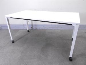 【フレキシブルに利用できるキャスター付】■コクヨ　ジュートシリーズ　ミーティングテーブル　W1200×D900×H720mm　ホワイト　■スタンダードなデザインで様々な空間にフィット！【KOKUYO　JUTO】【ABW】