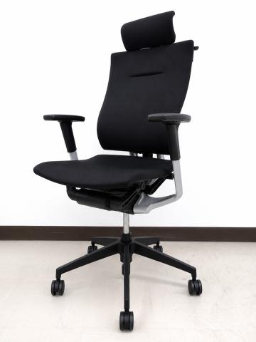 【中古】スピーナチェア KE-727GVH-T1T1 イトーキ（ITOKI） 肘付ハイバックチェア
