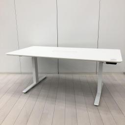 【電動で高さ調整可能・立ち姿勢を取り入れた新しいワークスタイルへ！】■オカムラ(okamura)製　スイフト(Swift)シリーズ　電動昇降テーブル　ミーティングテーブル　W1800×D900×H700～1250㎜　■ホワイト