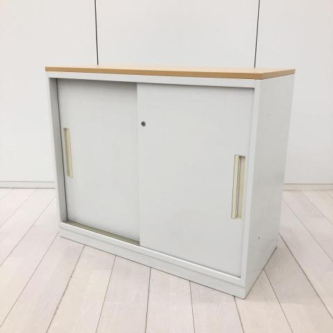 【中古】HSシリーズ 5-820-5022 N2 ウチダ（UCHIDA) ローキャビネット／引き違い
