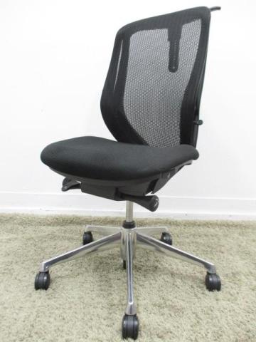【中古】シルフィーメッシュ  オカムラ（okamura） 肘無ハイバックチェア