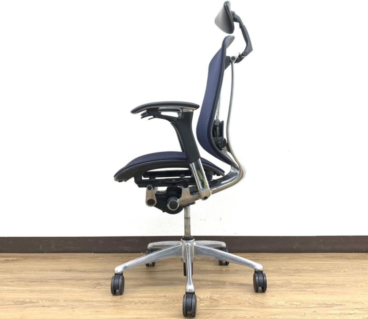 中古】コンテッサチェア CM51AB-FBH4 オカムラ/okamura 肘付ハイバック