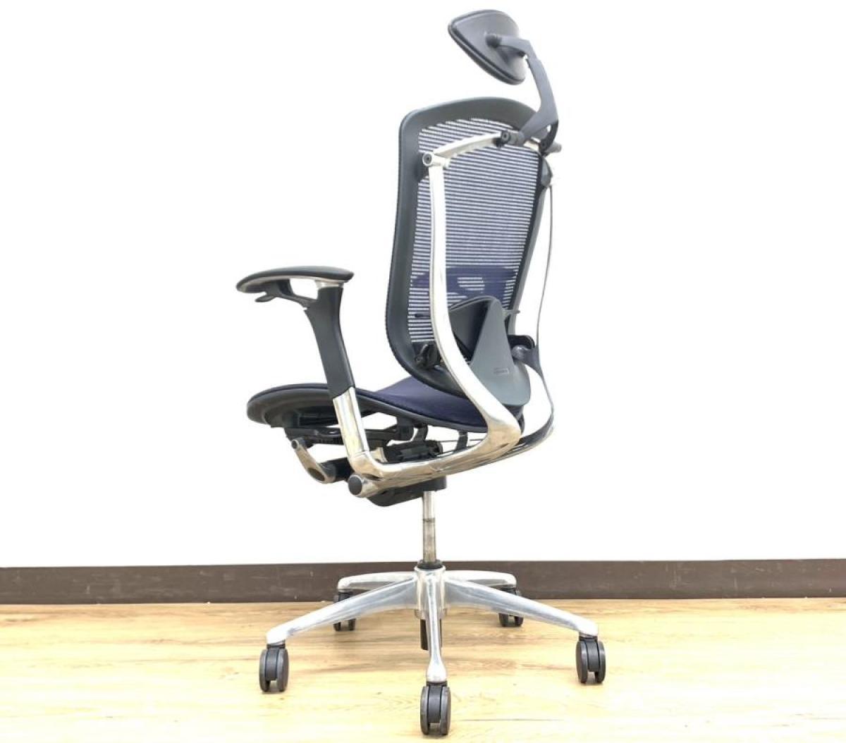 中古】コンテッサチェア CM51AB-FBH4 オカムラ/okamura 肘付ハイバック
