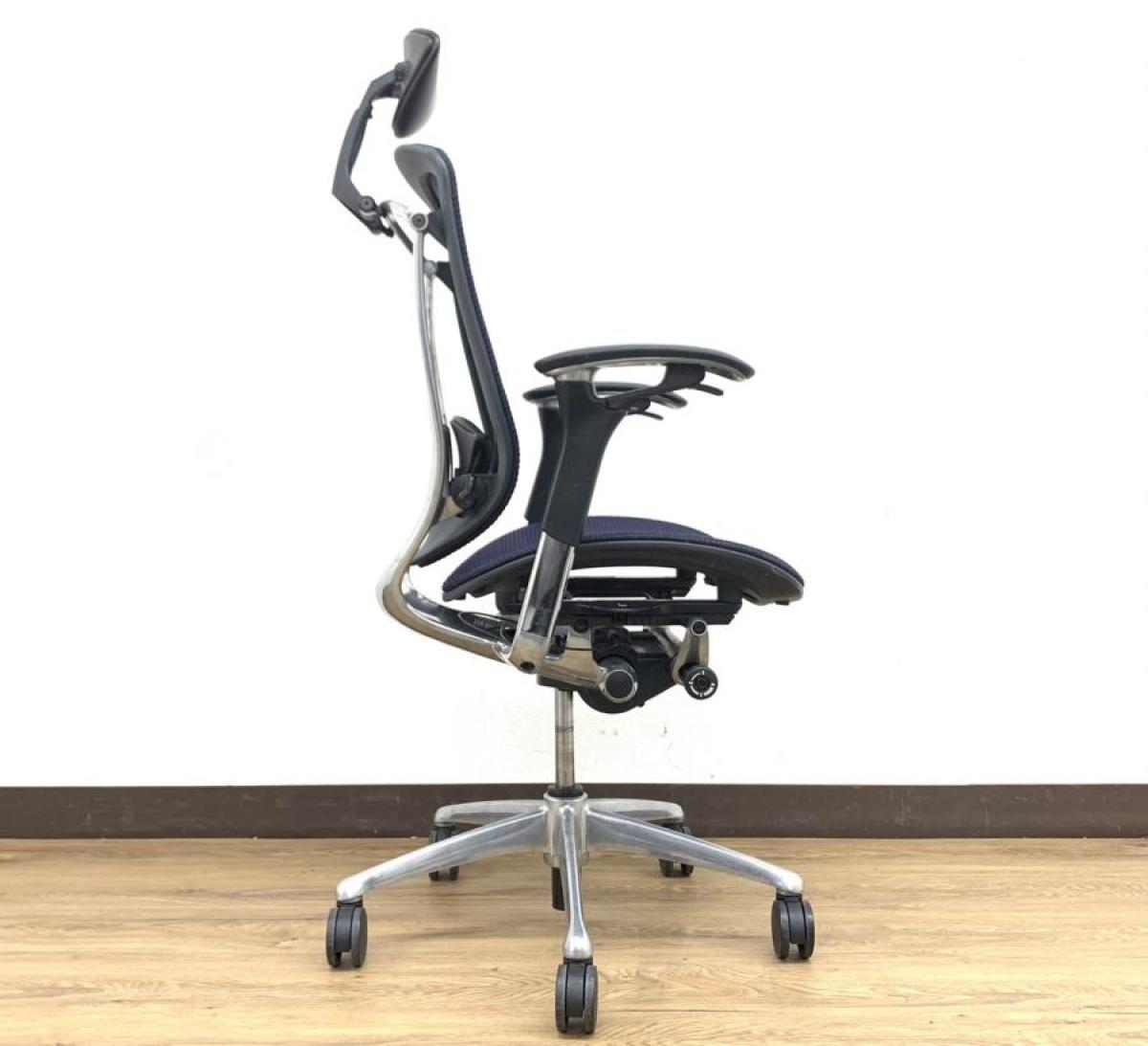 中古】コンテッサチェア CM51AB-FBH4 オカムラ/okamura 肘付ハイバック