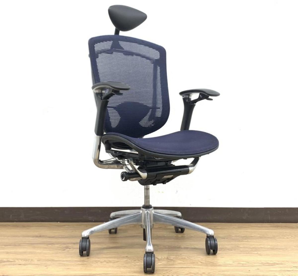 中古】コンテッサチェア CM51AB-FBH4 オカムラ/okamura 肘付ハイバック