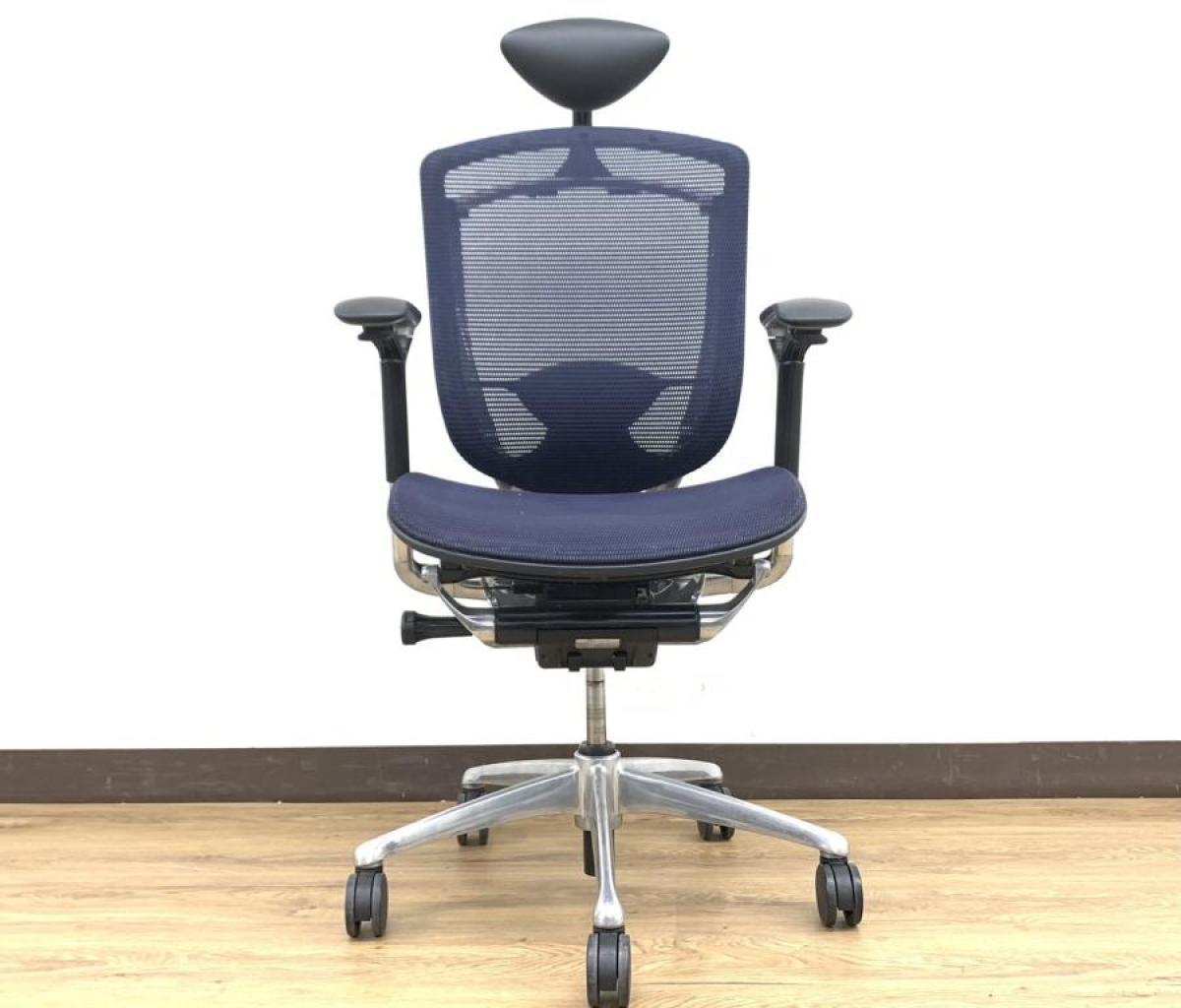 中古】コンテッサチェア CM51AB-FBH4 オカムラ/okamura 肘付ハイバック