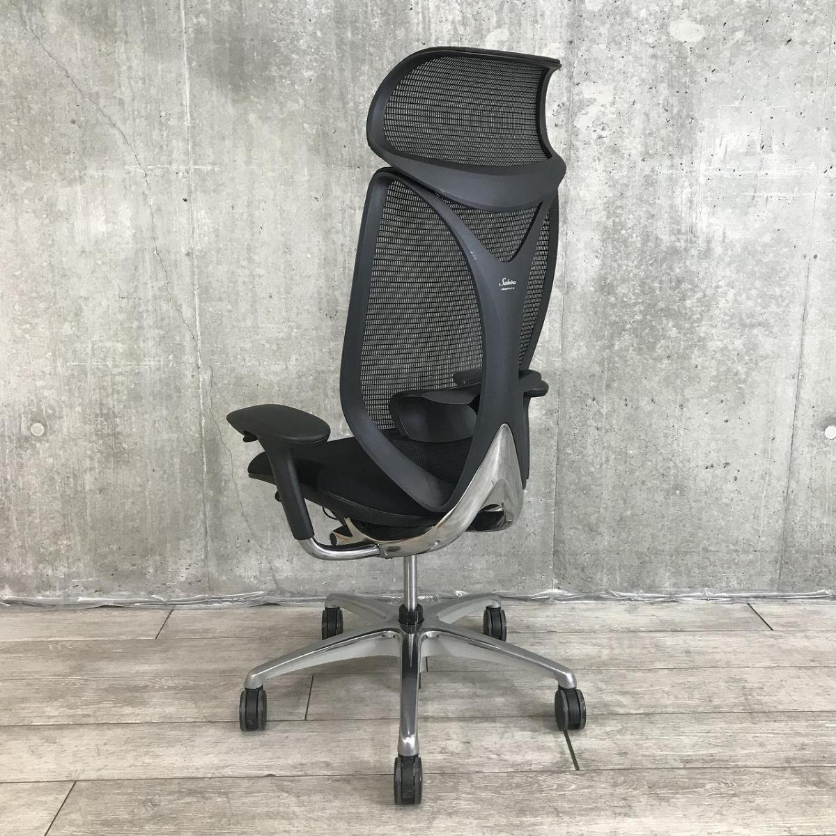 中古】サブリナ C885BX FSY1 オカムラ/okamura 肘付ハイバックチェア