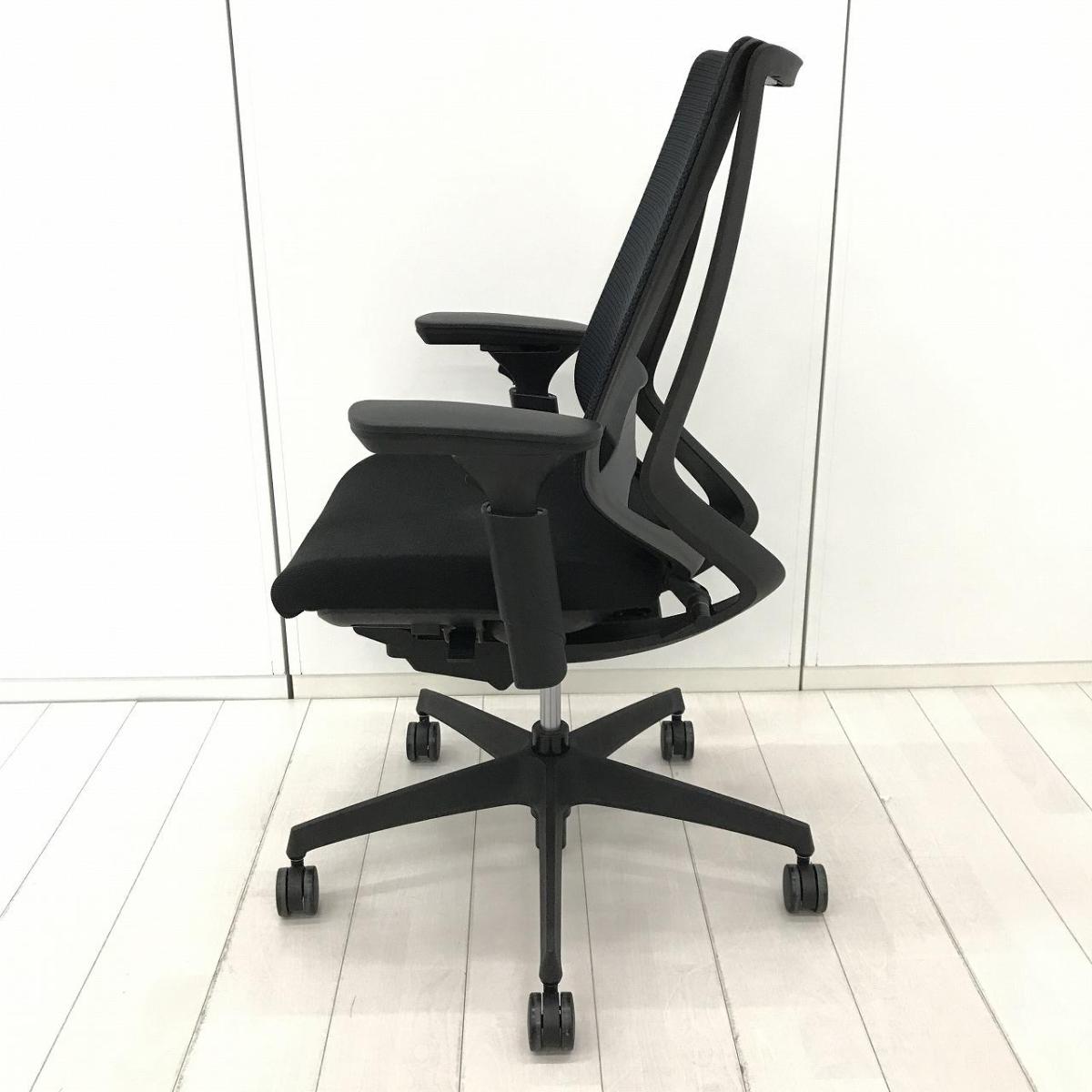 中古】デュオラ メッシュ コクヨ/KOKUYO 肘付ハイバックチェア 599371