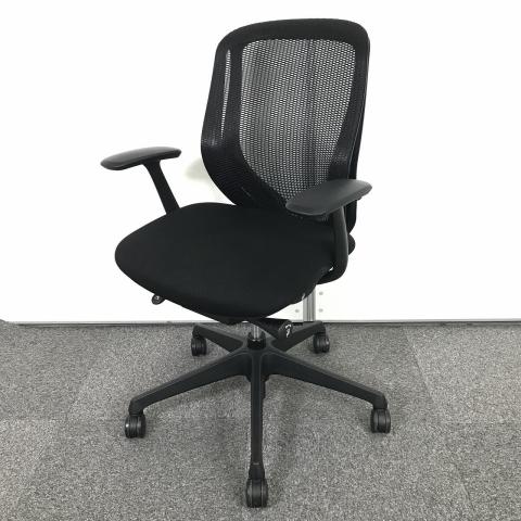 【中古】シルフィーメッシュ C641XR FMP1 オカムラ（okamura） 肘付ローバックチェア