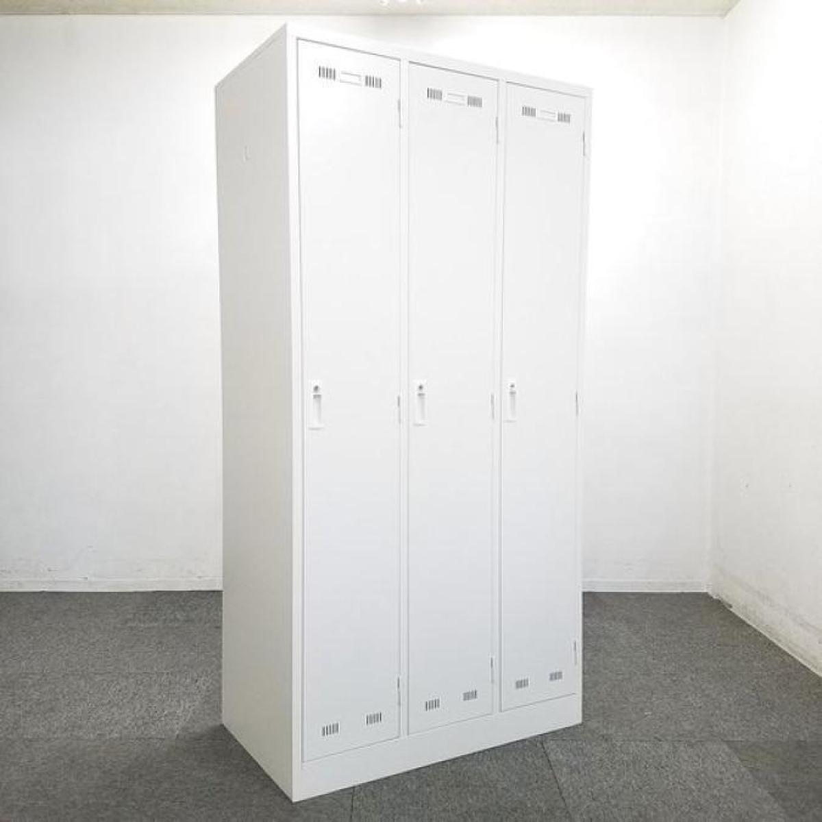 中古】SLKロッカー SLKW-3 生興 3人用更衣ロッカー 599437 - 中古