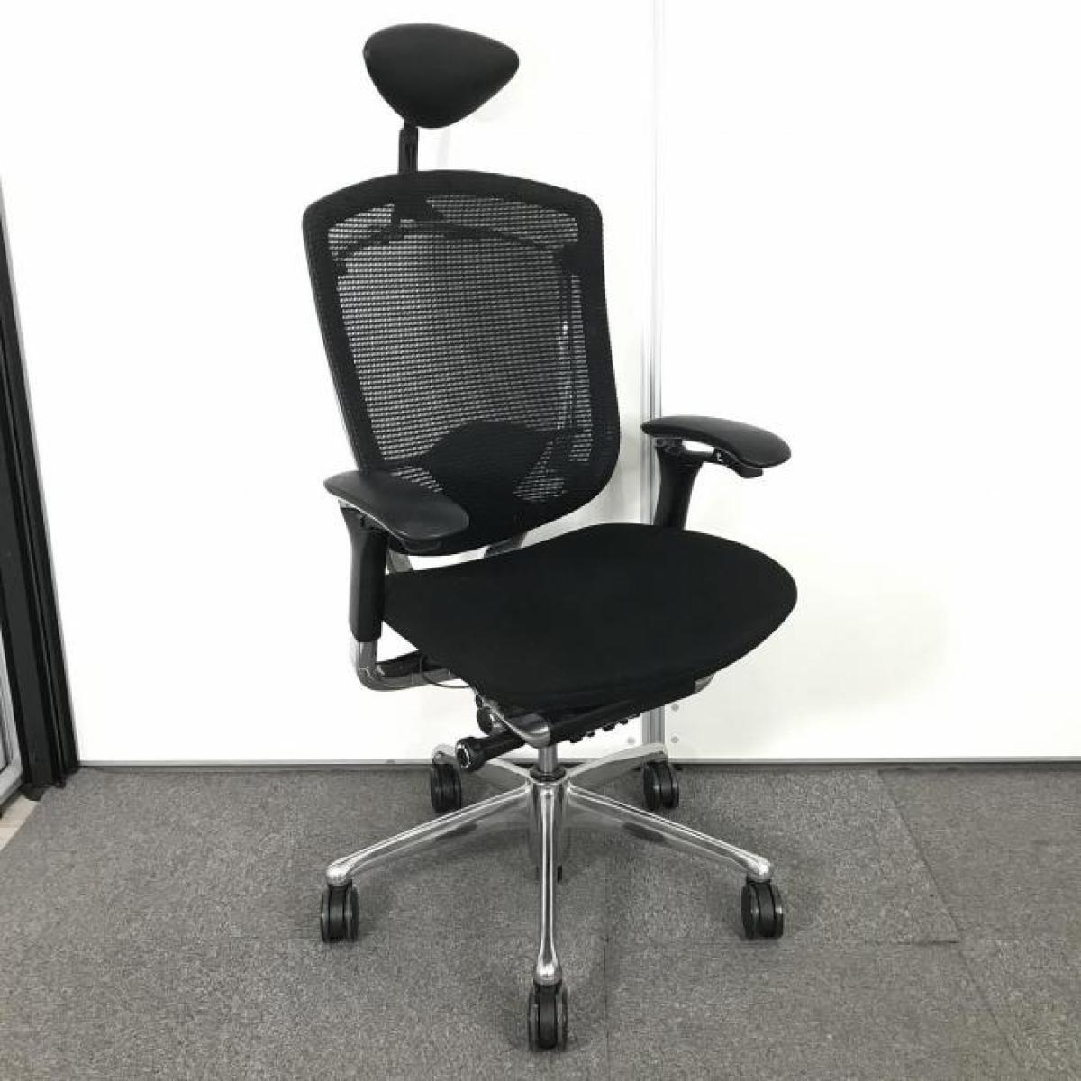 okamura コンテッサ CM91BB FBH4 オフィスチェア 中古品 中古】コンテッサチェア CM52AB FBF1 オカムラ/okamura 肘付ハイバック