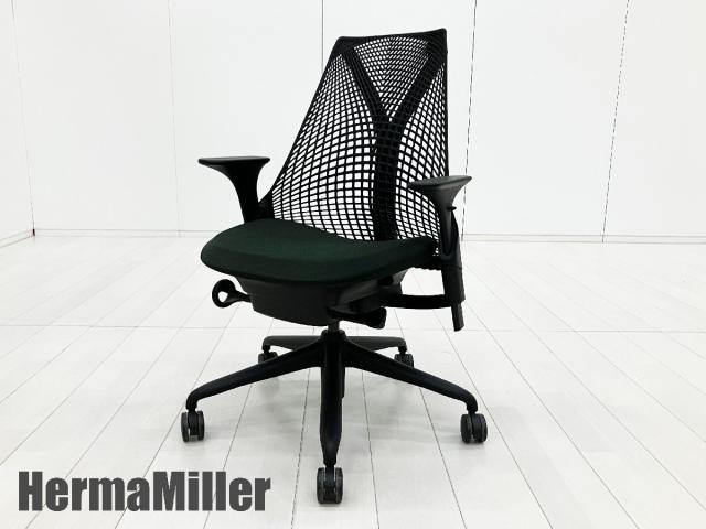 【中古】セイル 前傾機能有  Herman Miller（ハーマンミラー） 肘付ミドルバックチェア