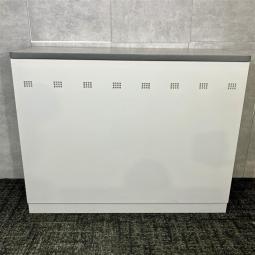 【W1200の受付カウンターが入荷！】◆生興/NSシリーズ　エントランス　収納　引き違い《オフィスバスターズ福岡博多店は、福岡を拠点として、日本全国へ中古オフィス用品・オフィス家具を提供しております》