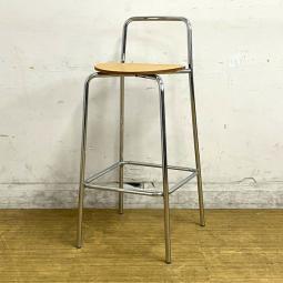 【在庫入替セール】コクヨ　デイズオフィス(DAYS OFFICE)　ハングライク(hang like)　ハイチェア・カウンターチェア　ハイタイプ背なし　フレーム：ポリッシュ　座：ナチュラル　【愛知・名古屋・豊田・静岡・浜松】