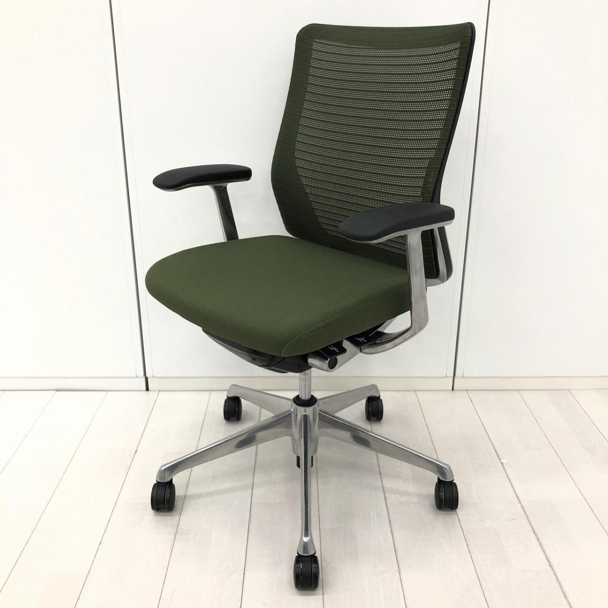 中古】コーラルメッシュ CQ41BR-FSJ5 オカムラ/okamura 肘付ミドル