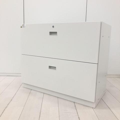 【中古】レクトライン HTM-069AS-W9 オカムラ（okamura） ローキャビネット／ラテラル