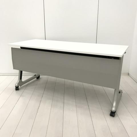 【会議用に!ミーティング用に!幕板付きサイドスタック】■イトーキ製(ITOKI) コンシア(sonscia) ハイグレード サイドスタックテーブル W1500×D600mm 幕板パネル付 ■ホワイト【HU】【関東倉庫在庫品】【弊社使用欄:A01055843】