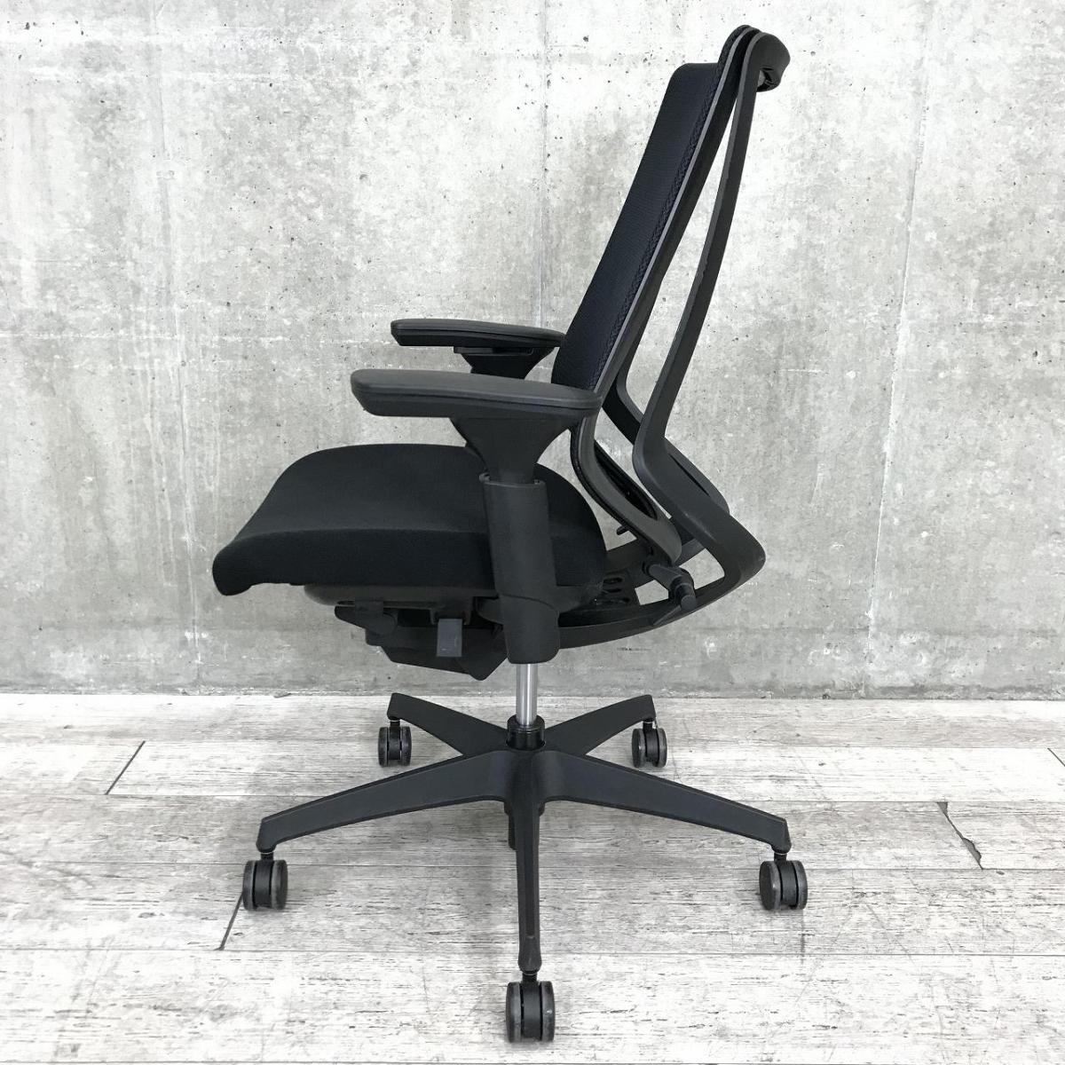中古】デュオラ メッシュ CRS-G3000E6N コクヨ/KOKUYO 肘付ハイバック