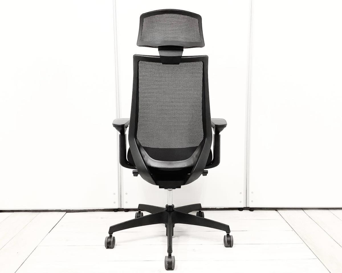 中古】デュオラ メッシュ コクヨ/KOKUYO 肘付ハイバックチェア 599661