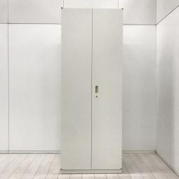 【収納量抜群の観音開き書庫！搬入サイズにお気を付けください！】■イトーキ(ITOKI)製　シンライン(THIN LINE)シリーズ　両開き書庫　ハイキャビネット　■シリンダー錠　■ホワイト【HU】【関東倉庫在庫品】【弊社使用欄：A01059853】
