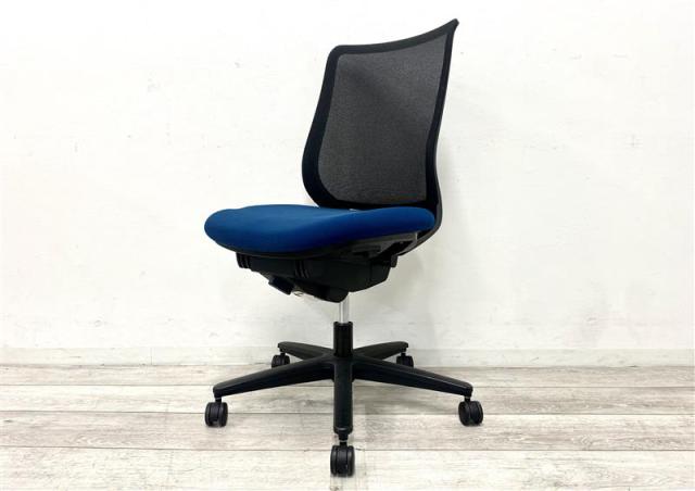 【中古】ミトラシリーズ CRS-G2900E6N コクヨ（KOKUYO） 肘無ローバックチェア