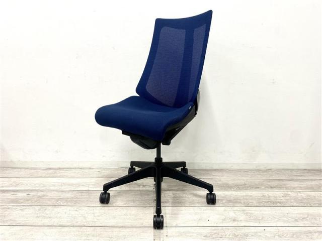 【中古】アクト メッシュ 樹脂 KG-470JV-T1B2 イトーキ（ITOKI） 肘無ハイバックチェア