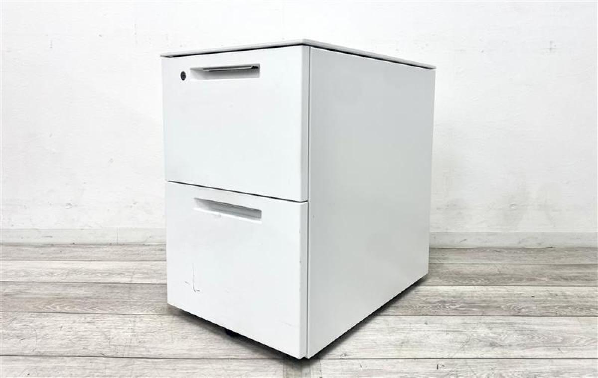 【定価約8万円】【書類の収納に便利！2段ワゴン入荷！】■コクヨ製　iSシリーズ　2段ワゴン　■シリンダー錠　■ホワイト
                        iS
                                    中古
            