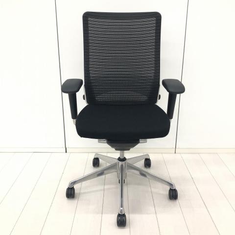 【中古】コーラルチェア CQ85BS-FSH1 オカムラ（okamura） 肘付ハイバックチェア