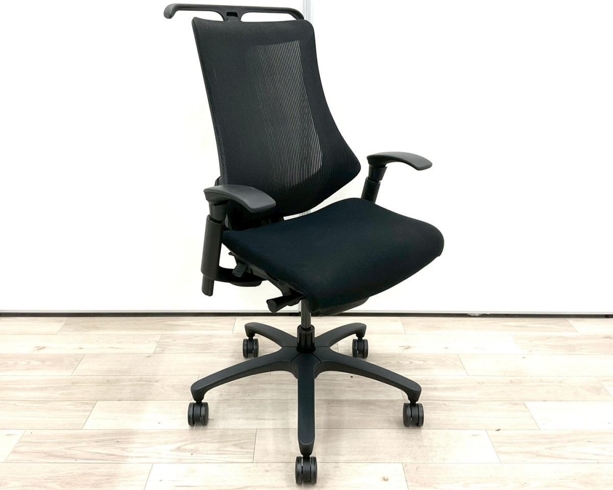 中古】エフメッシュ KF-370JB-T1T1 イトーキ/ITOKI 肘付ハイバック