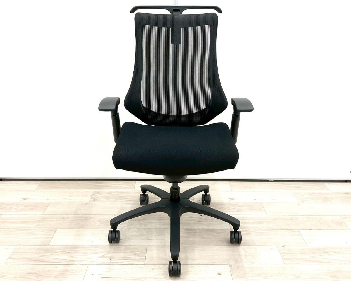 中古】エフメッシュ KF-370JB-T1T1 イトーキ/ITOKI 肘付ハイバック